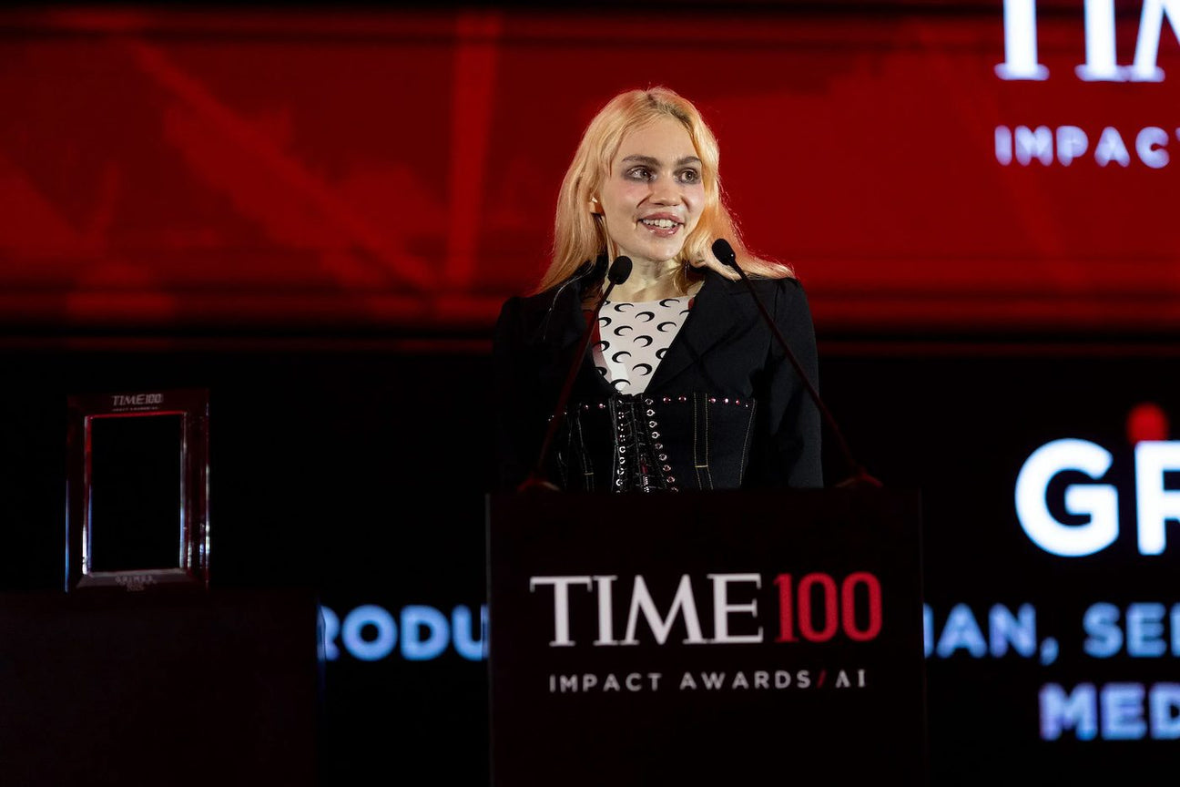 Grimes Hails AI as 'Magic' at TIME100 AI Impact Awards in Dubai