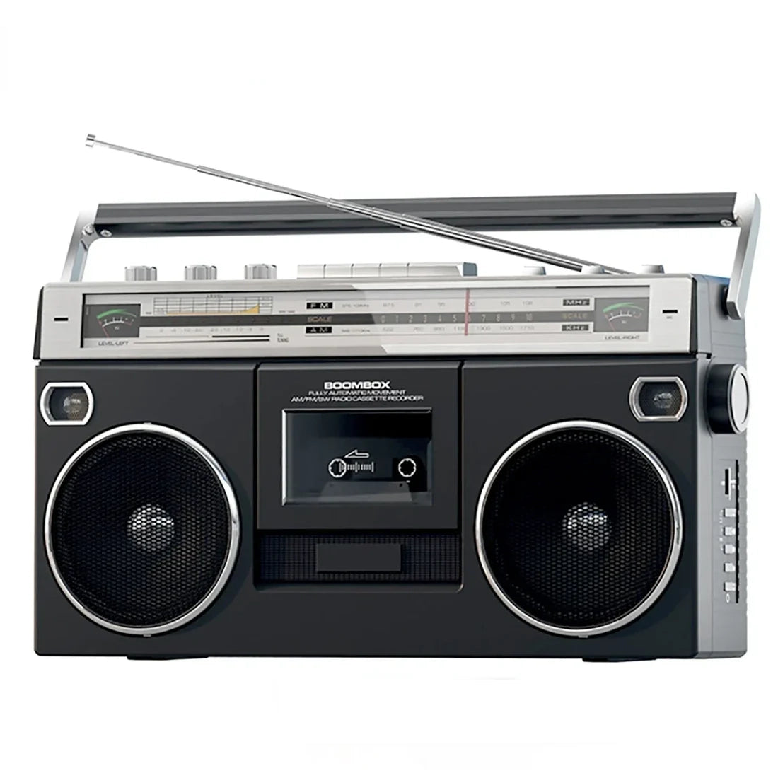 Classic Boombox with Tape Player Cassette Recorder & Radio