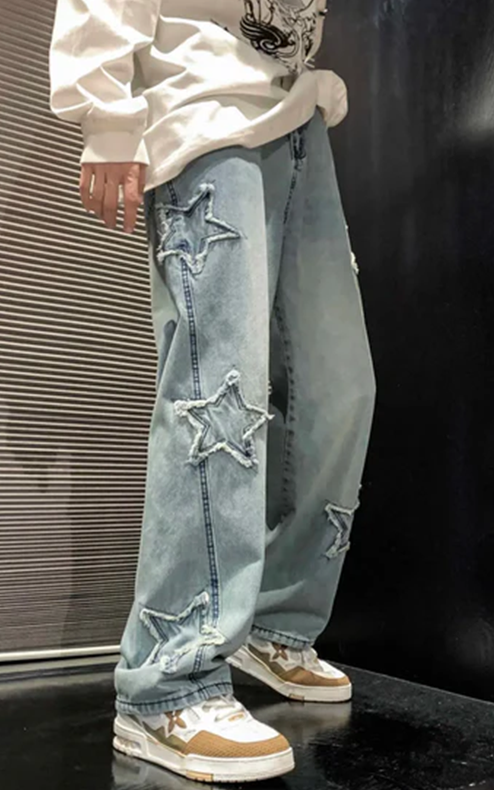 Wide Leg Star Pants