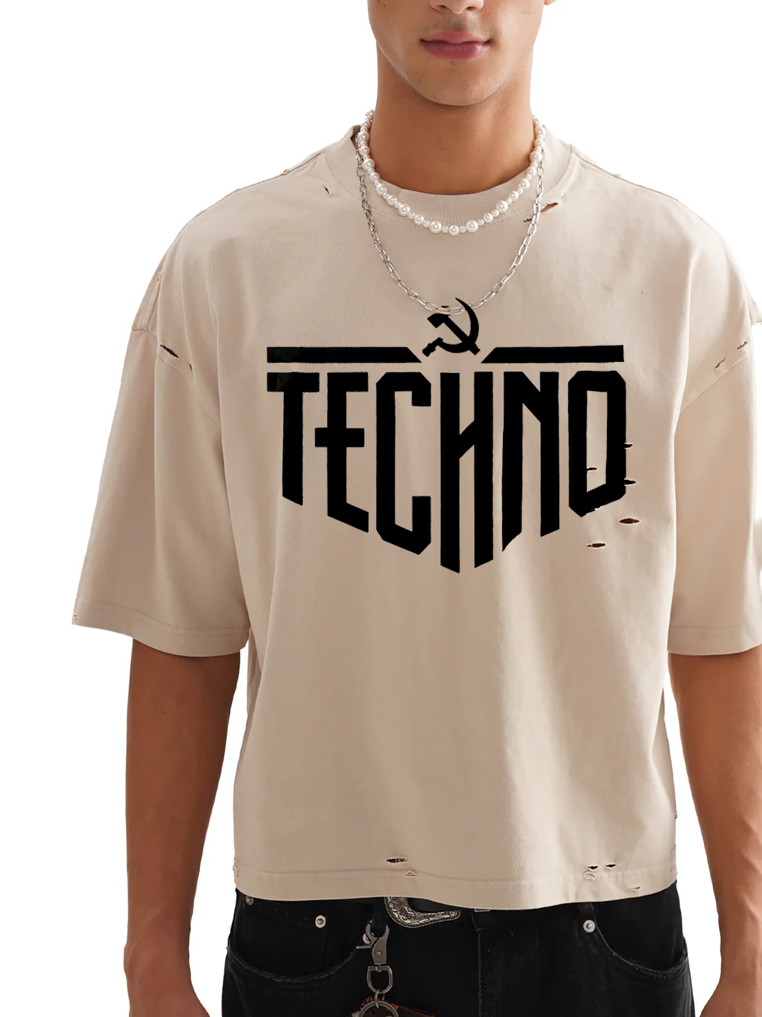 Techno T-shirt Apricot