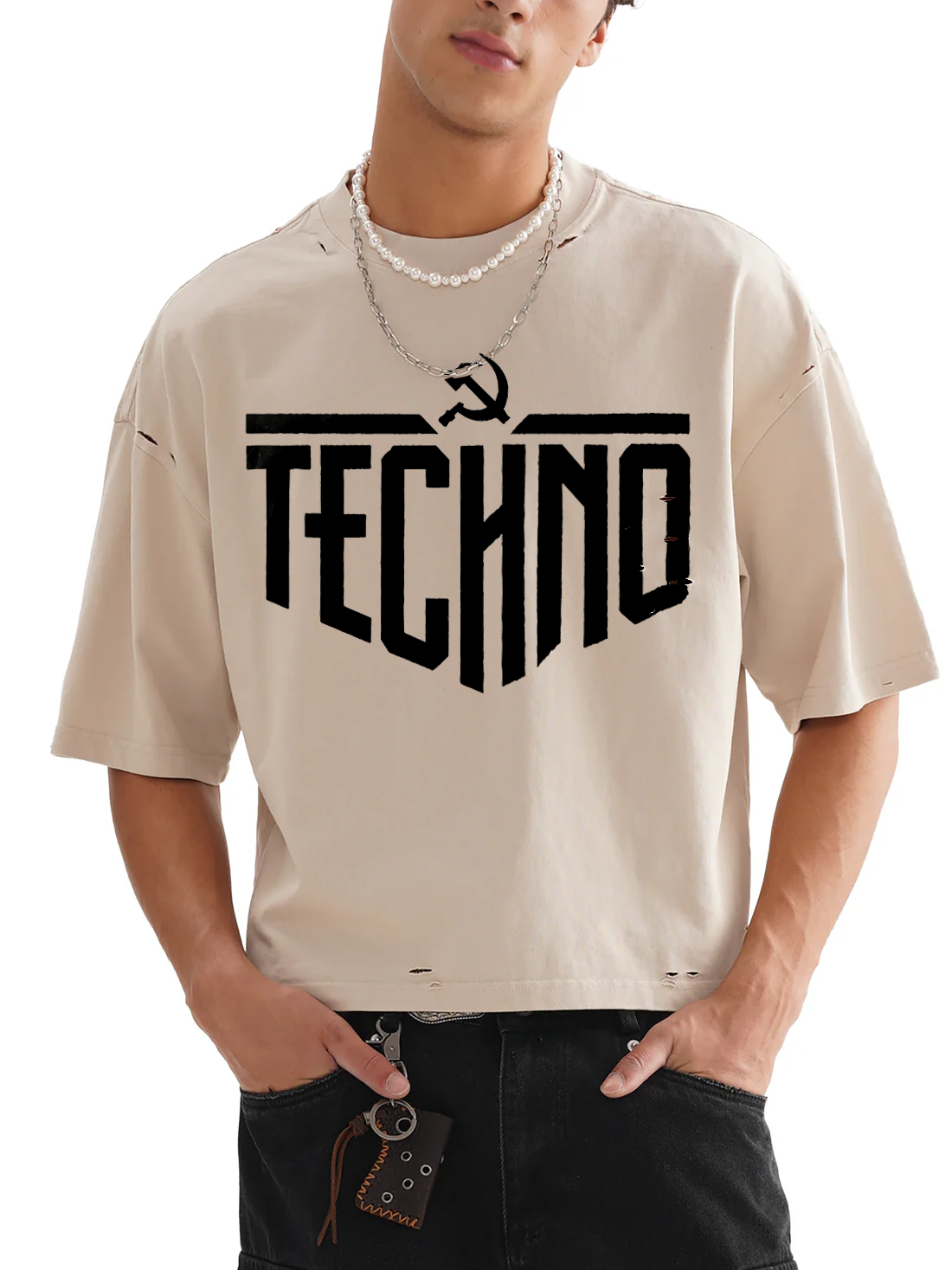 Techno T-shirt Apricot