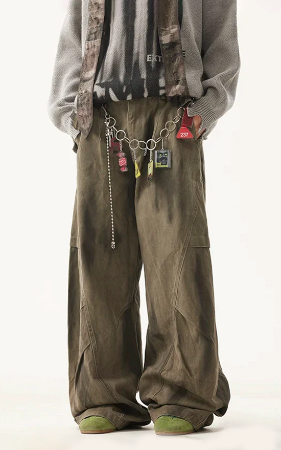 Vintage Washed Wide Leg Machete Trouser