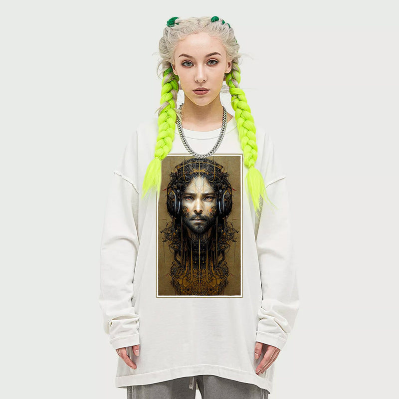 Jesus is a DJ Long Sleeve T-shirt
