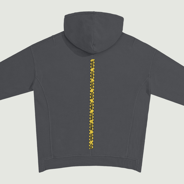 Techno Tape Hem Turtleneck Hoodie