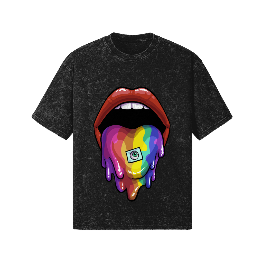 Acid Tongue Snow Wash T-shirt – DJenerates Klub